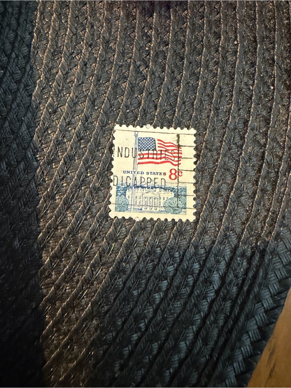 Vintage 1968 Flag Over the White House 6 Cent Canceled Stamp